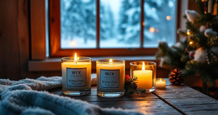 Discover the Charm of the Wix Winter Pine Candle